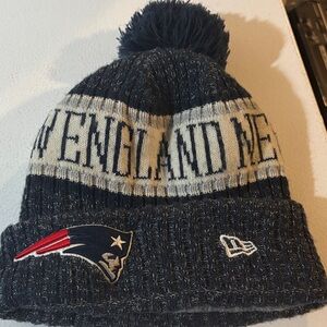 NFL New England Patriots Navy and White Knit Hat